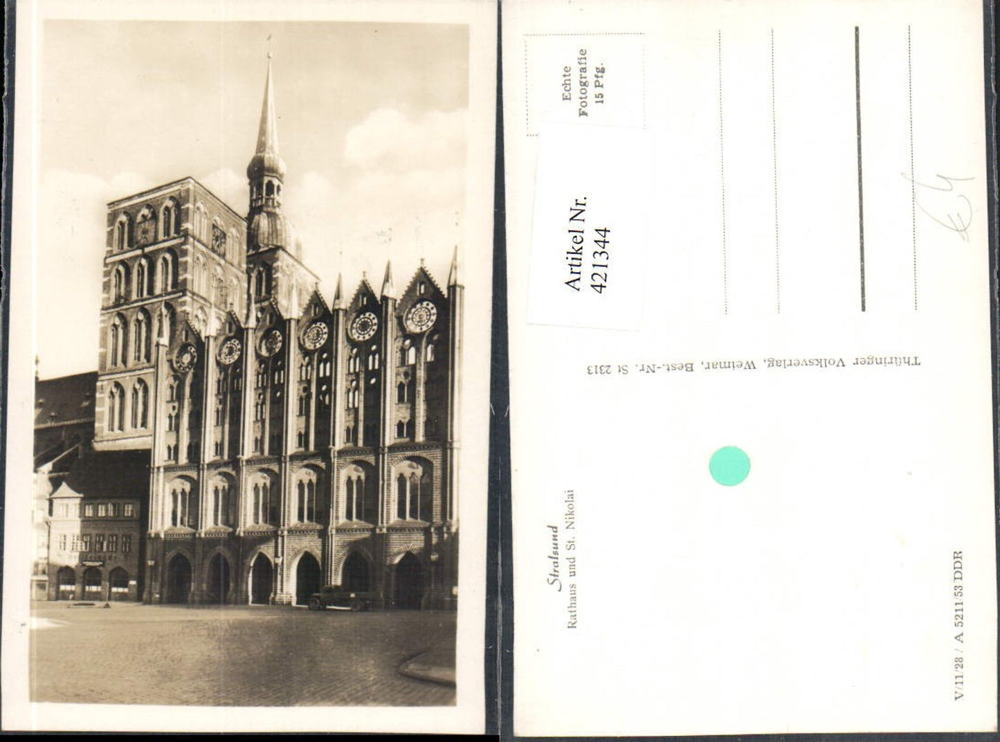 421344,Stralsund Rathaus u. St. Nikolai Kirche