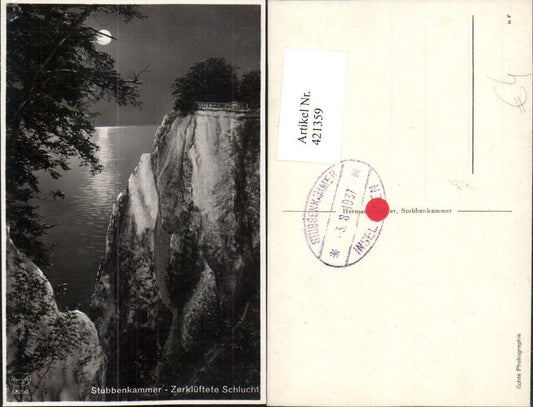 421359,Stubbenkammer Zerklüftete Schlucht Klippe Mondschein pub Stengel & Co 58200