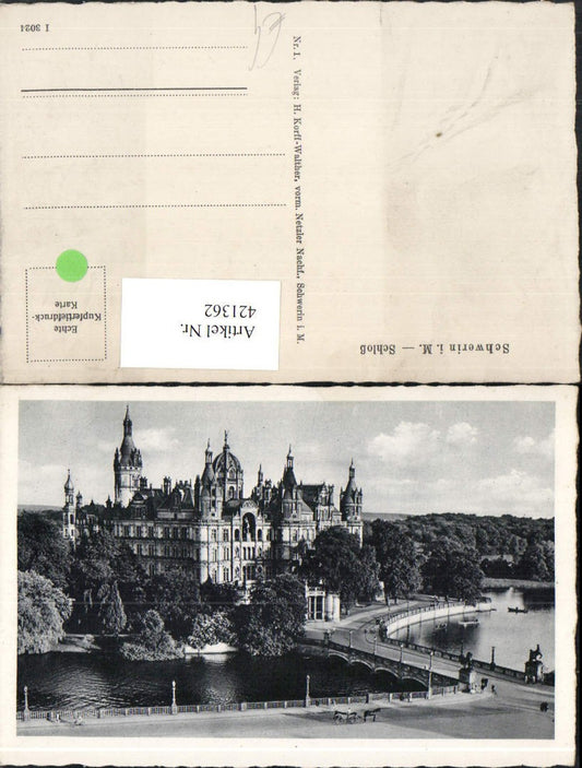 421362,Schwerin Schloss Brücke