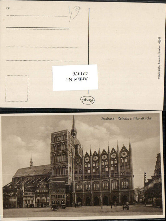 421376,Stralsund Rathaus u. Nikolaikirche Kirche