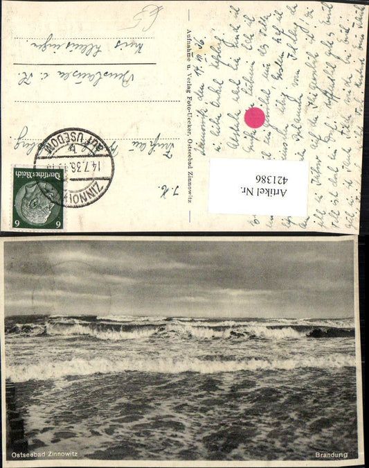 421386,Ostseebad Zinnowitz Brandung Wellen