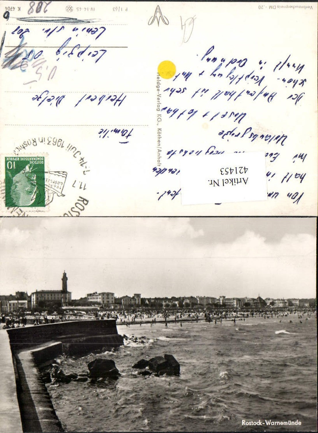 421453,Rostock Warnemünde Teilansicht Strand