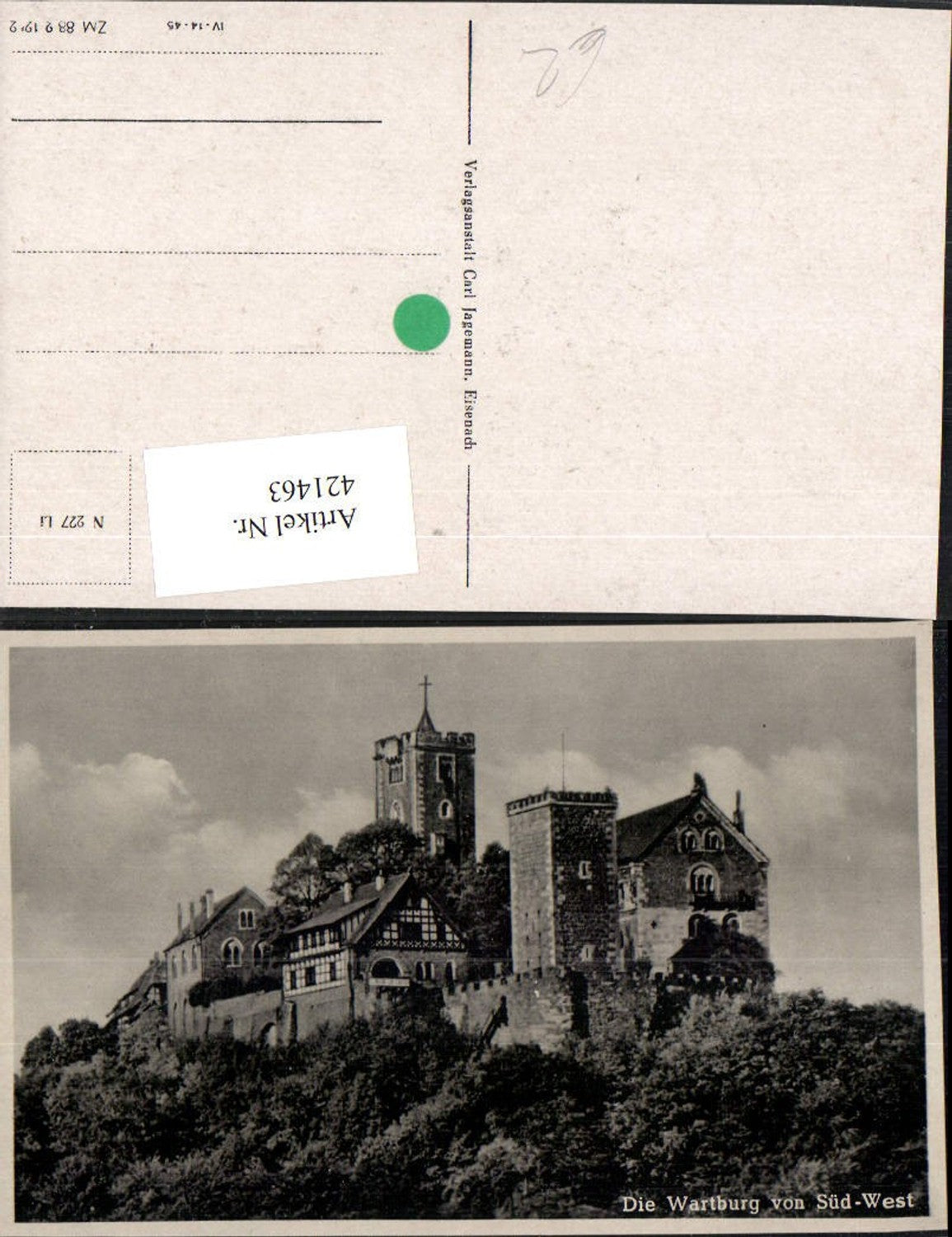 421463, Eisenach Wartburg Castle