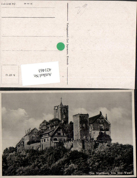 421463, Eisenach Wartburg Castle