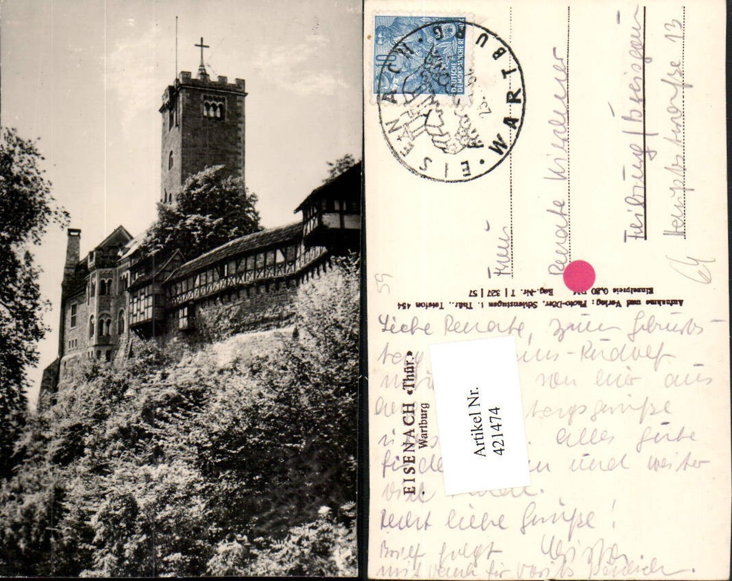 421474,Eisenach Wartburg Burg Turm