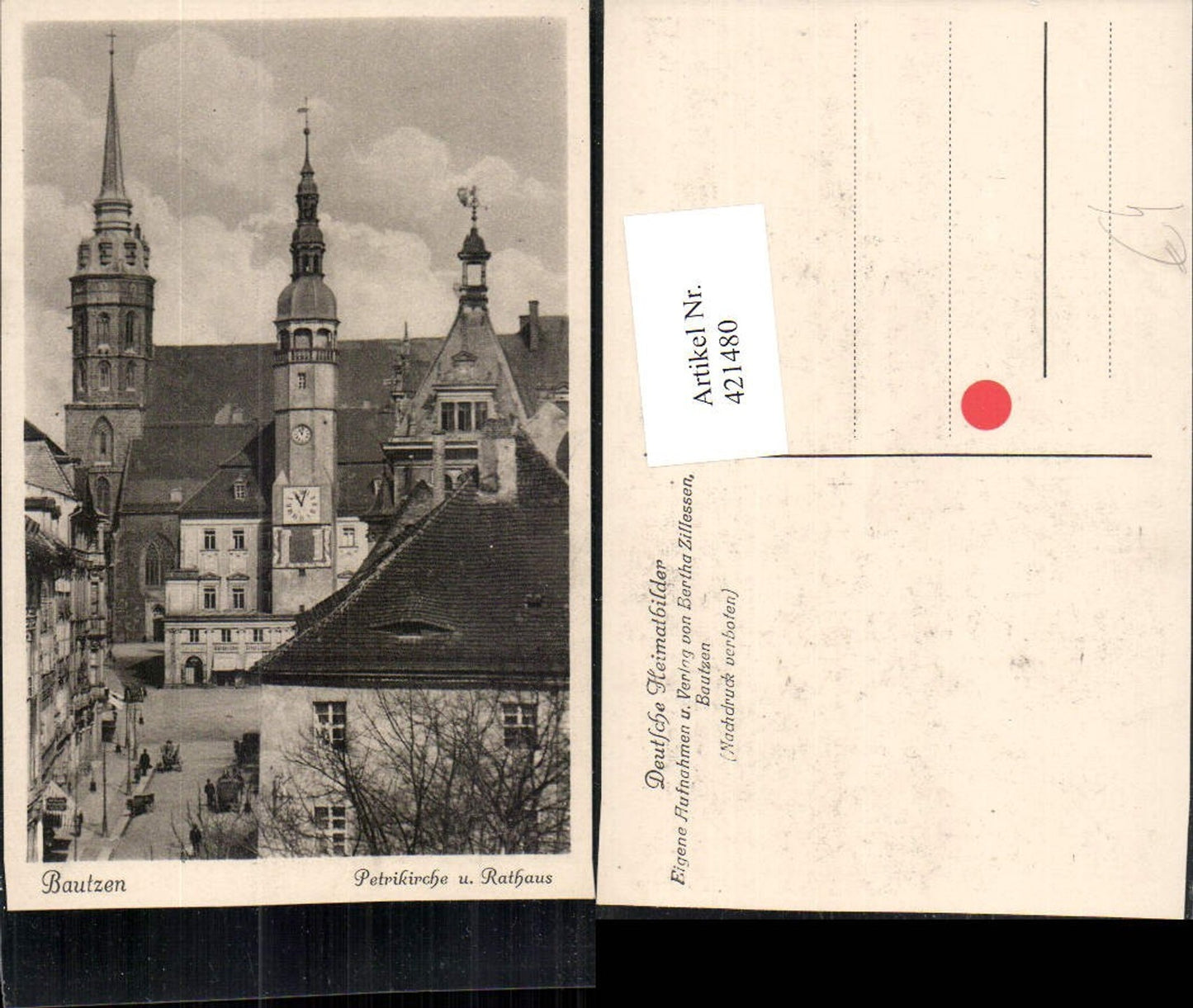 421480,Bautzen Petrikirche Kirche u. Rathaus