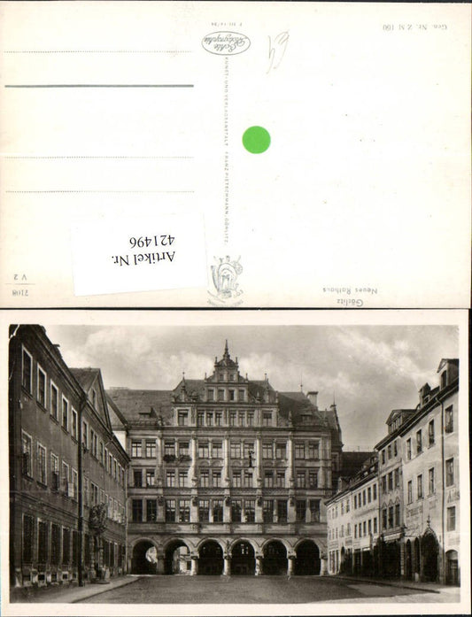 421496,Görlitz Rathaus Gebäude Arkaden