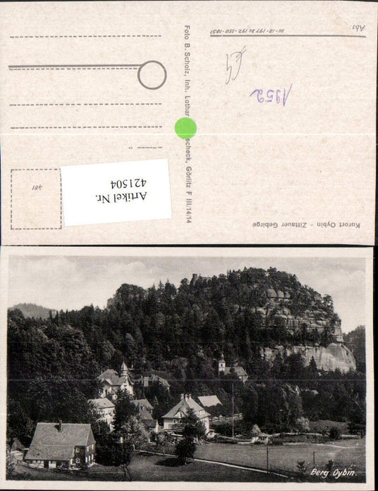421504,Oybin im Zittauer Gebirge Teilansicht Berg