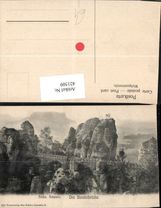 421509,Sächsische Schweiz Basteibrücke Brücke b. Rathen