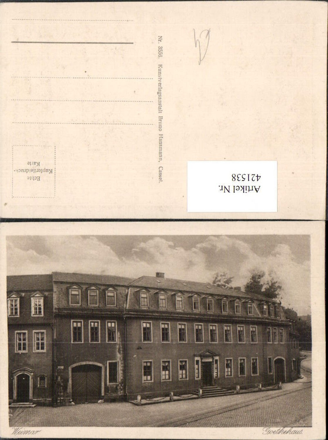 421538,Weimar Goethehaus Gebäude