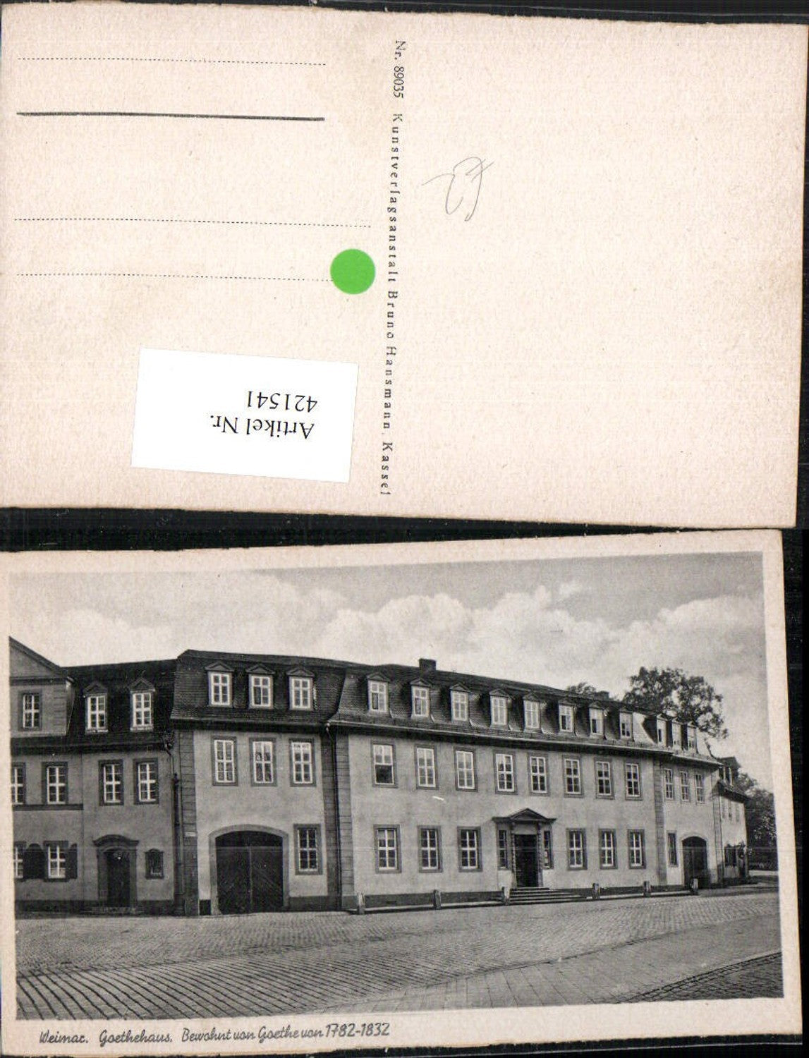 421541,Weimar Goethehaus Gebäude