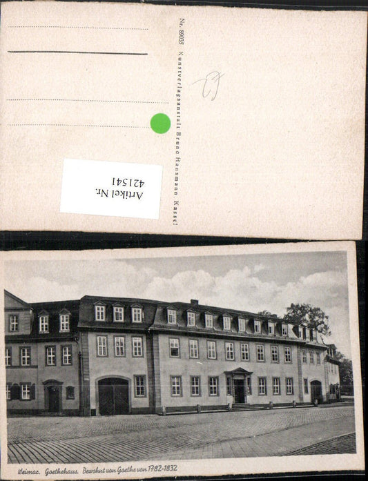 421541,Weimar Goethehaus Gebäude