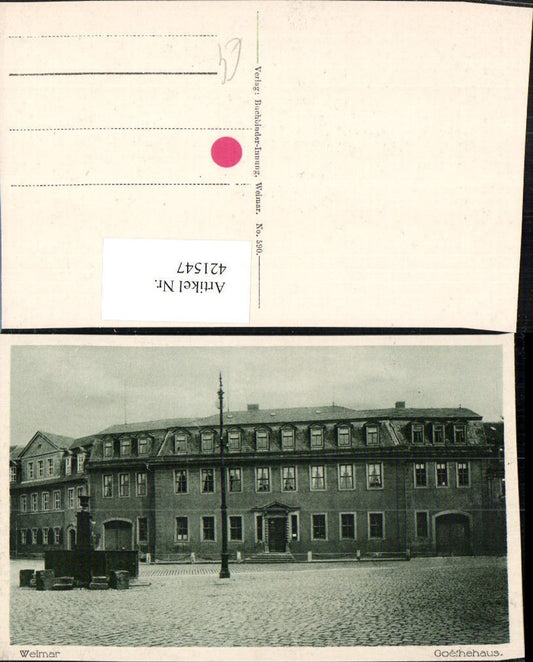 421547,Weimar Goethehaus Gebäude Brunnen