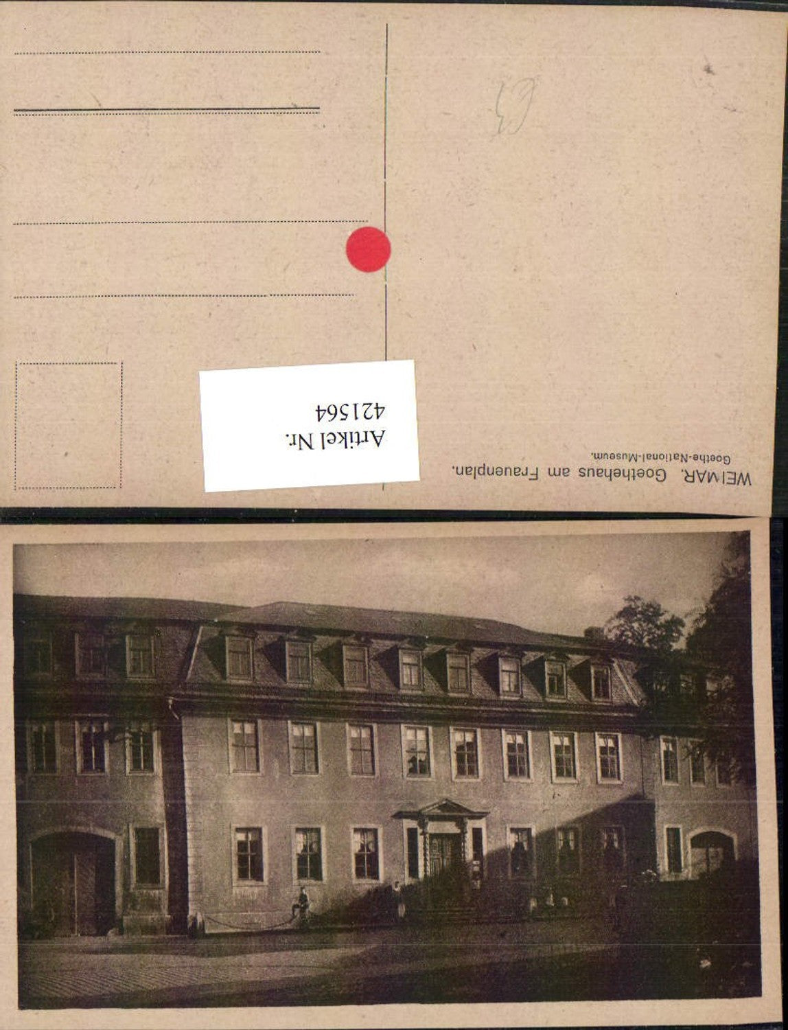 421564,Weimar Goethehaus am Frauenplan Gebäude
