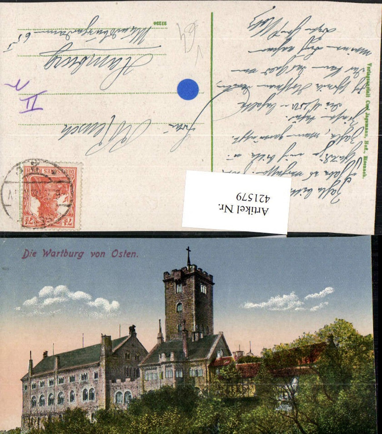 421579,Eisenach Wartburg Burg pub Carl Jagemann