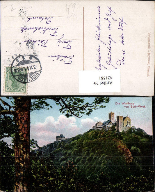 421581, Eisenach Wartburg Castle pub C. Jagemann