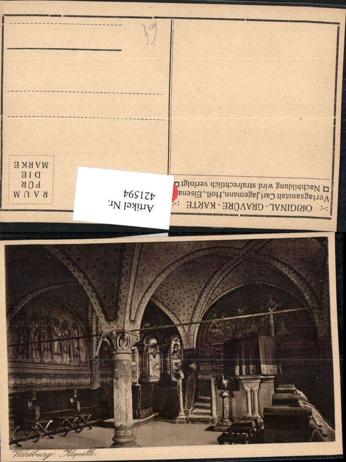 421594, Eisenach Wartburg Castle Chapel Interior view