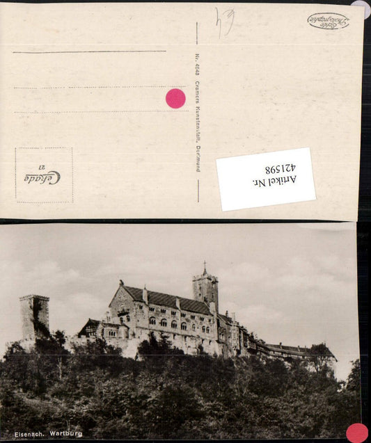 421598, Eisenach Wartburg Castle