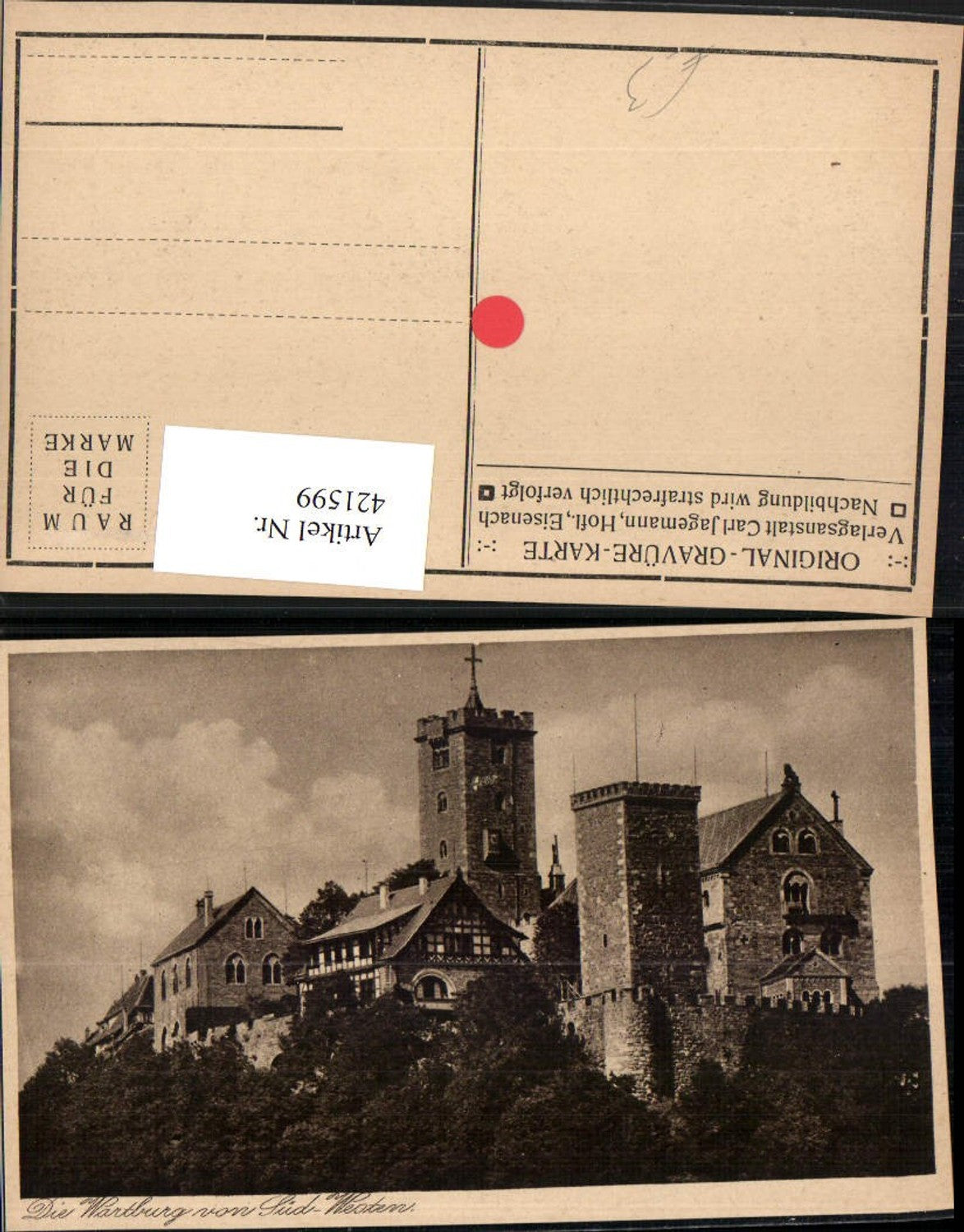 421599, Eisenach Wartburg Castle