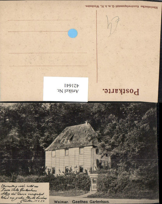 421641,Weimar Goethes Gartenhaus