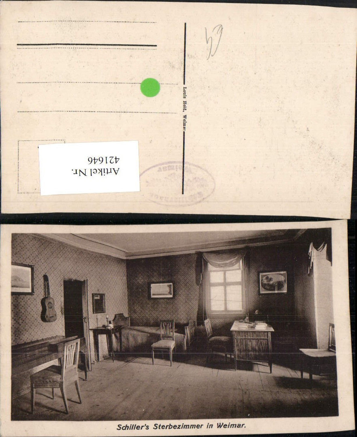 421646,Weimar Schillers Sterbezimmer Innenansicht