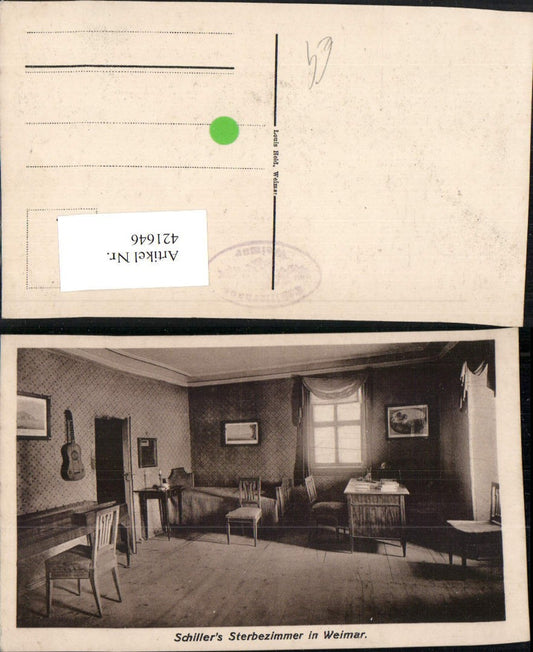 421646,Weimar Schillers Sterbezimmer Innenansicht
