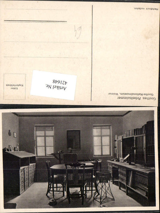 421648,Weimar Goethes Arbeitszimmer Innenansicht
