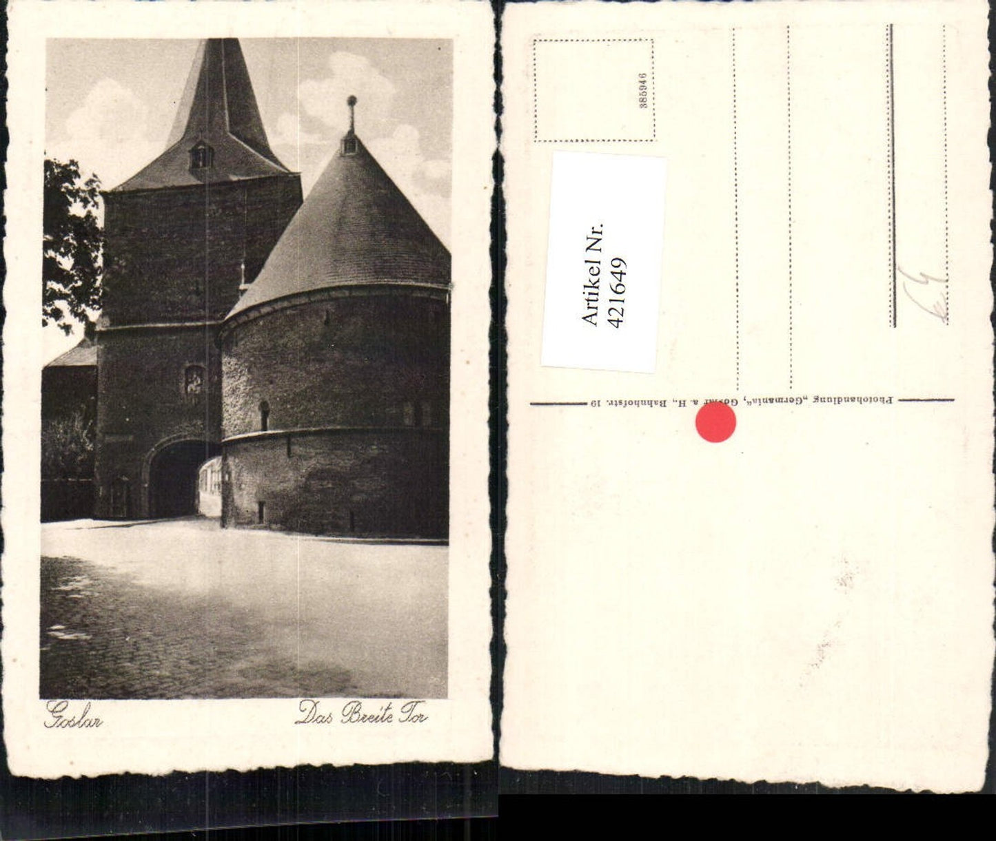 421649,Goslar Das Breite Tor Turm