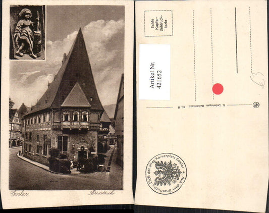 421652,Goslar Brusttuch Hotel Butterhanne Mehrbildkarte