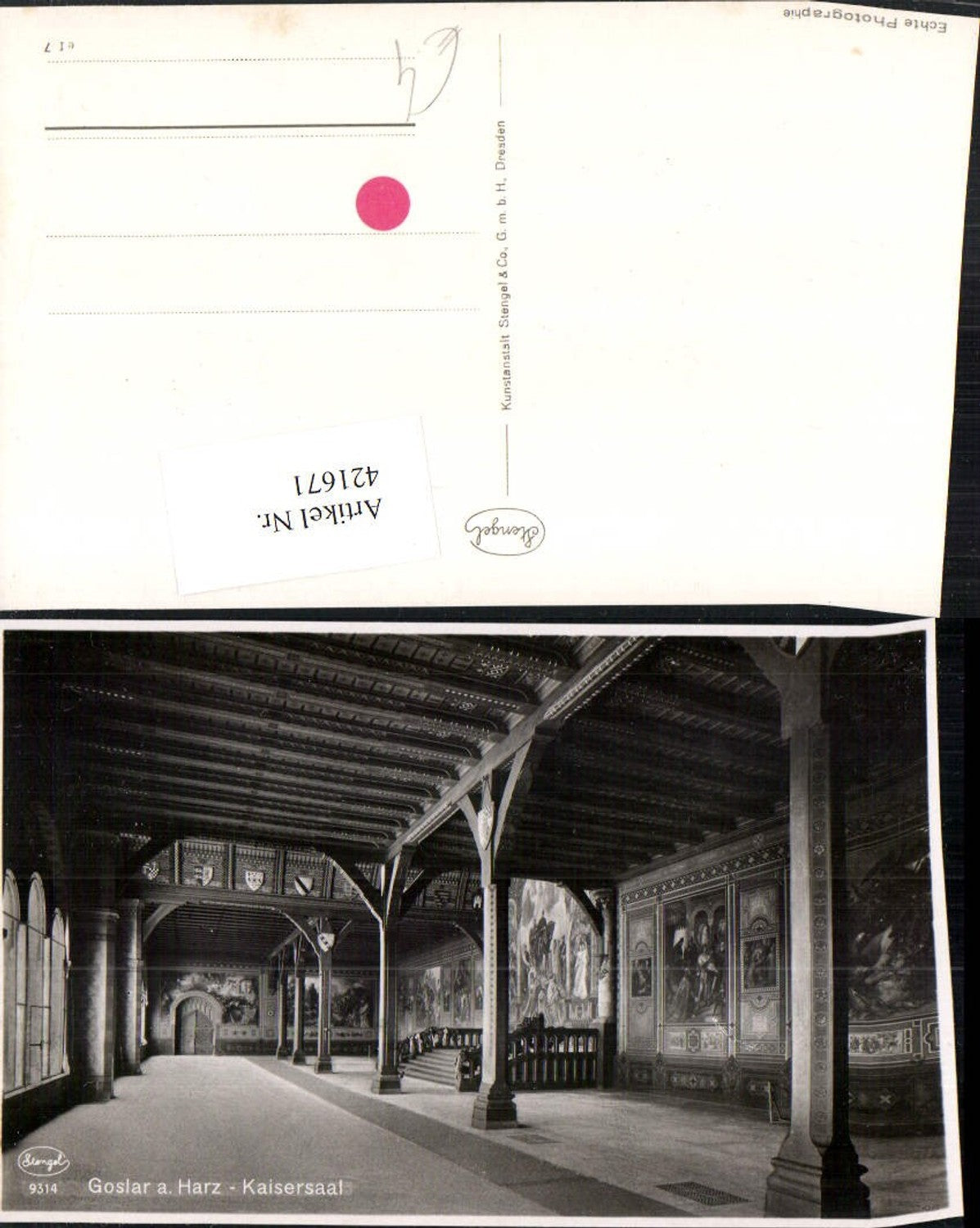 421671,Goslar am Harz Kaisersaal Innenansicht