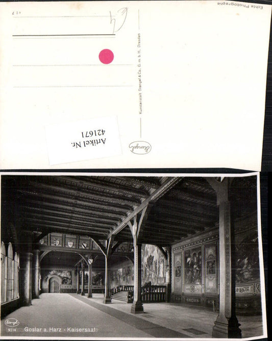 421671,Goslar am Harz Kaisersaal Innenansicht