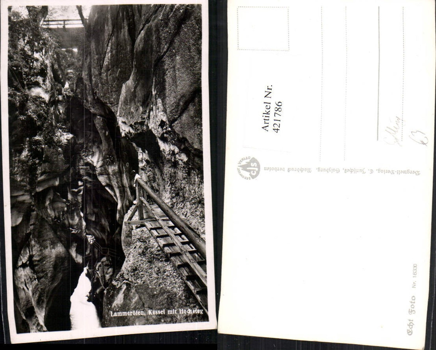 421786,Lammeröfen b. Scheffau Kessel mit Hochsteg Schlucht Klamm