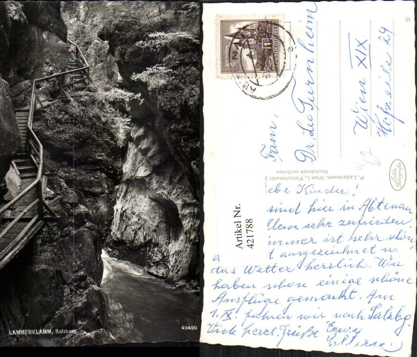 421788,Lammerklamm Klamm b. Scheffau am Tennengebirge Schlucht