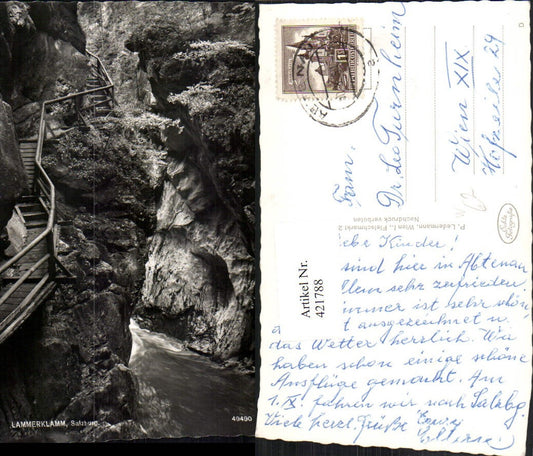 421788,Lammerklamm Klamm b. Scheffau am Tennengebirge Schlucht
