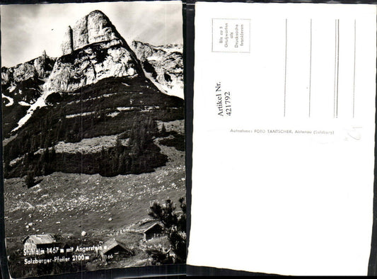 421792,Stuhlalm b. Annaberg-Lungötz m. Angerstein u. Pfeiler Bergkulisse