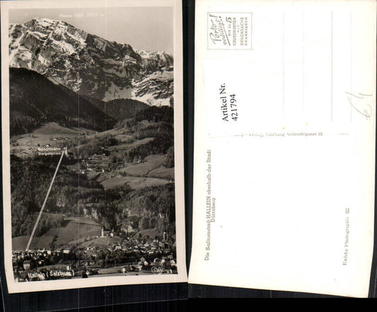 421794,Hallein Totale m. Dürrnberg Bergkulisse pub Cosy