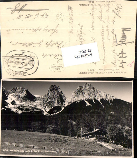 421804,Alpengasthof Pension Mordegg b. Werfen Bergkulisse pub Foto Hans Seiser