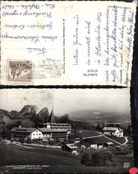 421818,Dürrnberg b. Hallein Kuranstalt St. Josef pub Cosy 2605