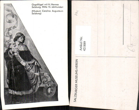 421889,Salzburg Museum Carolino Augusteum Orgelflügel m. Hl. Hermes
