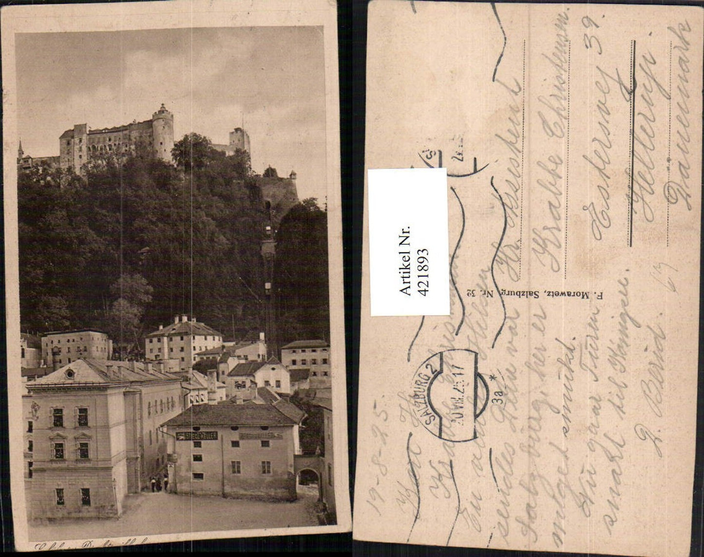 421893,Salzburg Drahtseilbahn zur Festung Hohensalzburg