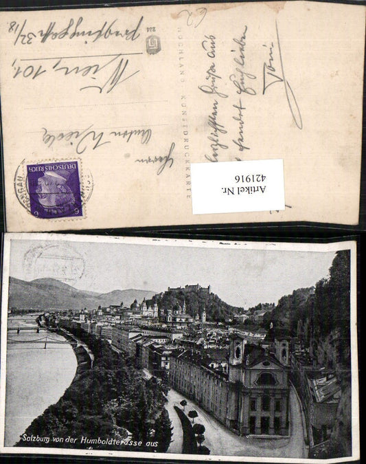 421916,Salzburg Totale von d. Humboldterasse aus