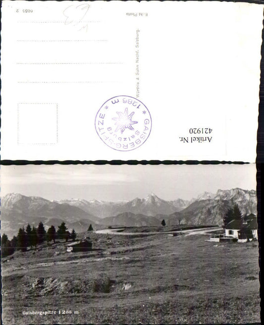 421920,Salzburg Gaisbergspitze Bergkulisse