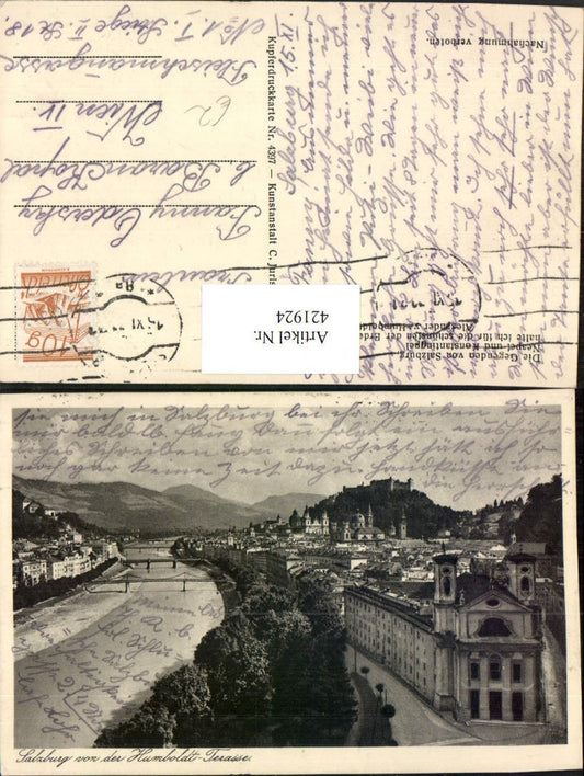 421924,Salzburg Totale von d. Humboldt-Terrasse