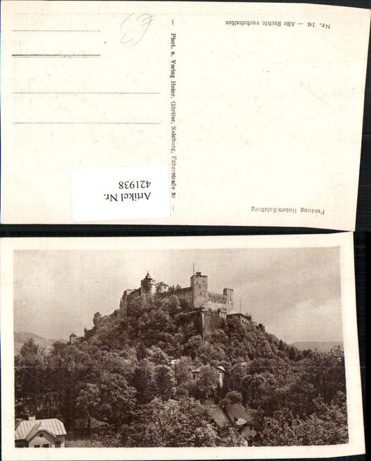 421938,Salzburg Festung Hohensalzburg