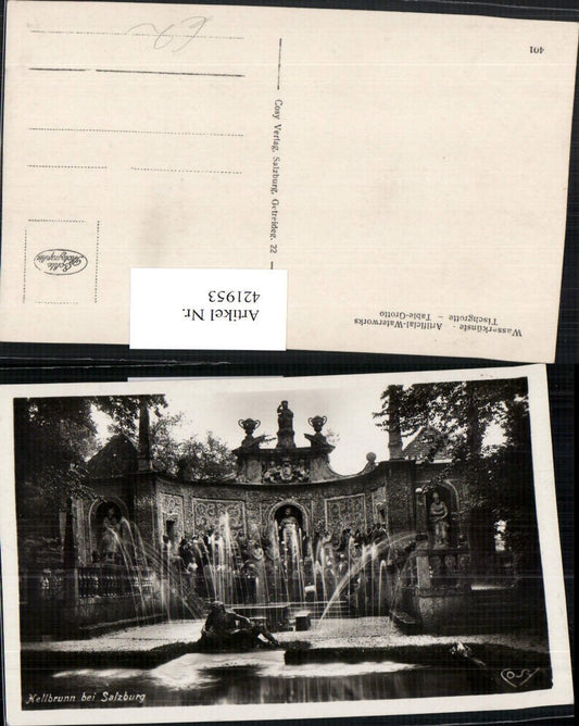421953,Salzburg Hellbrunn Wasserkünste Tischgrotte pub Cosy