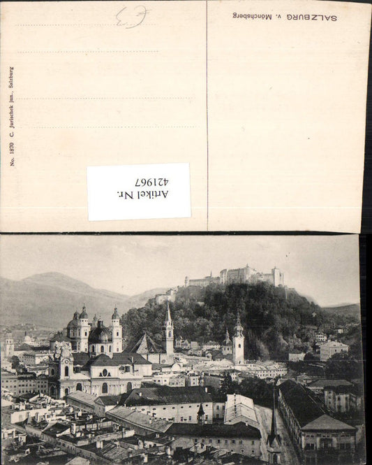 421967,Salzburg Teilansicht m. Festung vom Mönchsberg