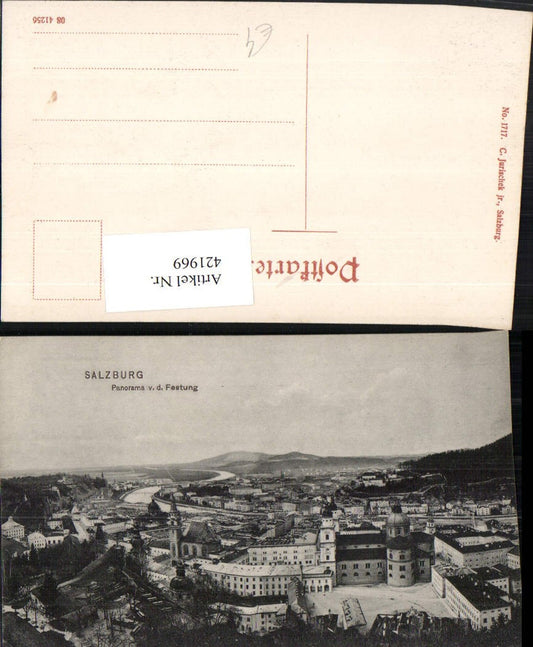 421969,Salzburg Totale von d. Festung