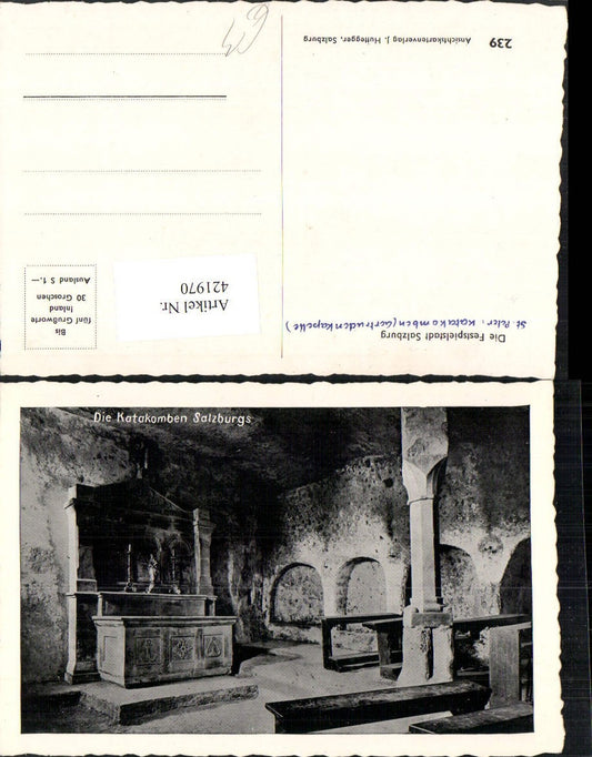 421970,Salzburg Katakomben Kapelle Innenansicht