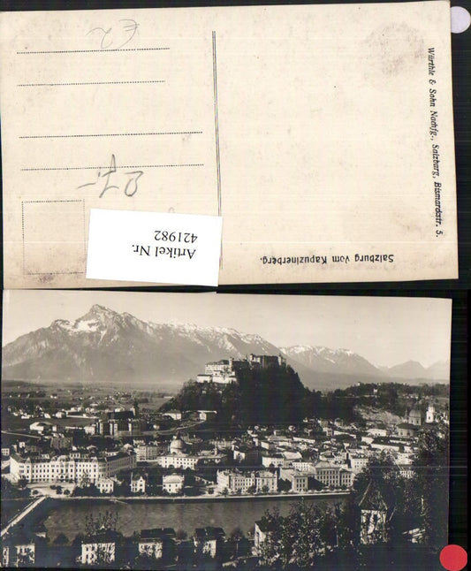 421982,Salzburg Totale m. Festung Bergkulisse