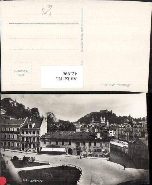 421996,Salzburg Teilansicht Mozarts Wohnhaus m. Festung pub Cosy 108
